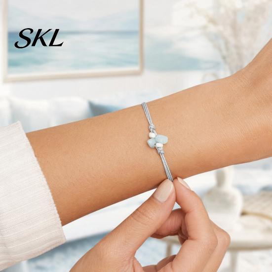 Comfortable Fit Bracelet Handcrafted Sea Glass Adjustable Bracelet, Minimalist Beach Summer Accessory Jewelry, Soul Sister Gift for Women, Best