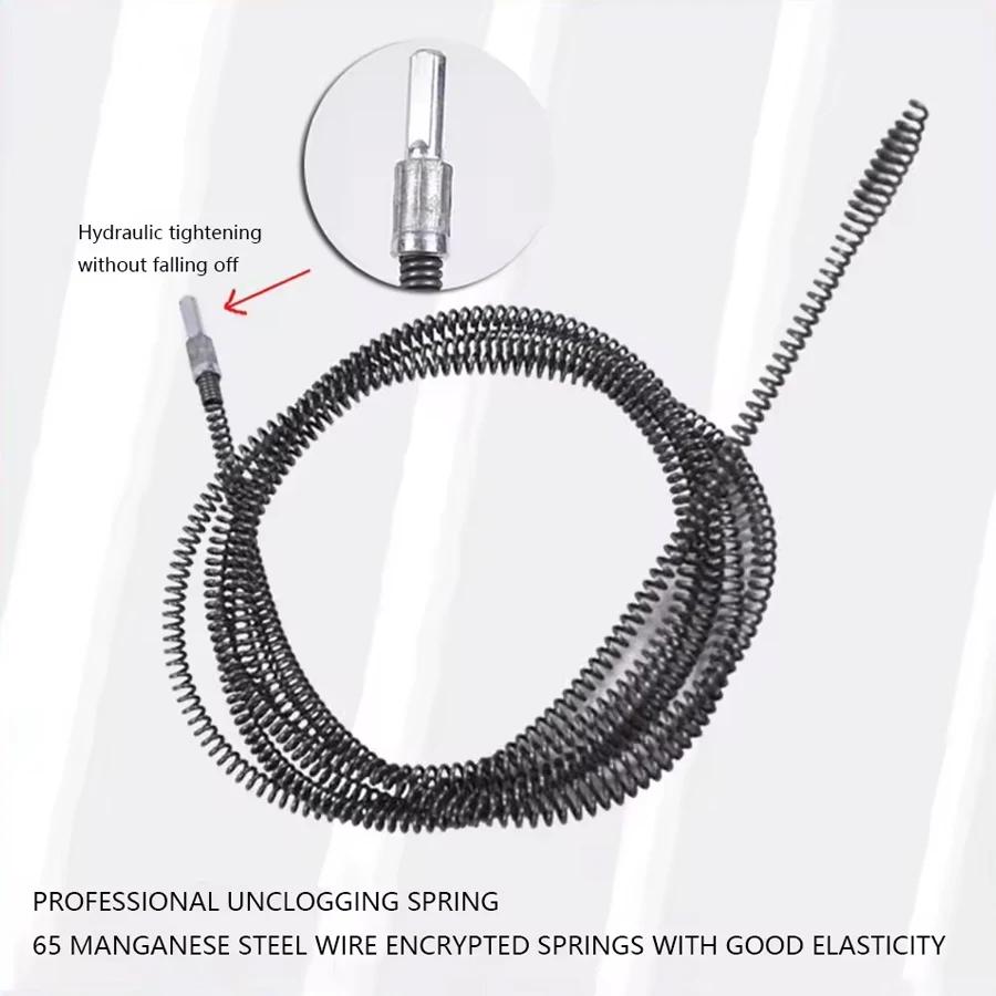 Kitchen Sewer Dredging Artifact Special Tool Electric Pipe Dredging Machine One Shot Toilet Toilet Dredger