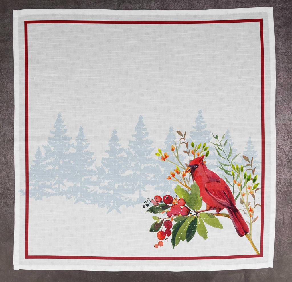 Vargottam Luxury Collection Dinner Table Linen Decor Cotton Napkin Printed Fabric Reusable Napkins Set Of 12, 20   X 20   - Watercolor