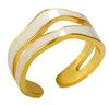 Wholesale High End Waterproof Three-dimensional M Letter Hollow Stainless Steel Finger Ring Trendy for Women Personalize Jewelry