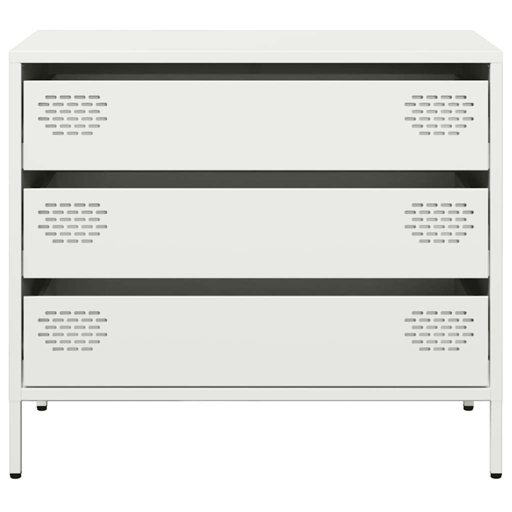Sideboard White 68 x 39 x 58.5 cm Cold Rolled Steel