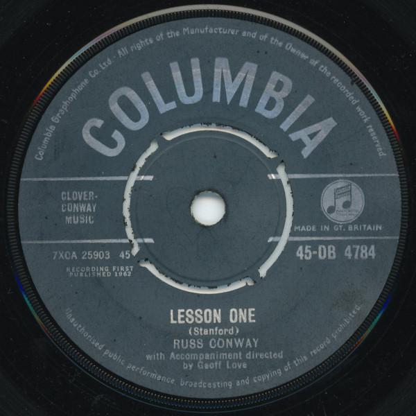 

7inch Record RUSS CONWAY - Lesson One 45DB4784 Columbia 1962 UK Jazz Used