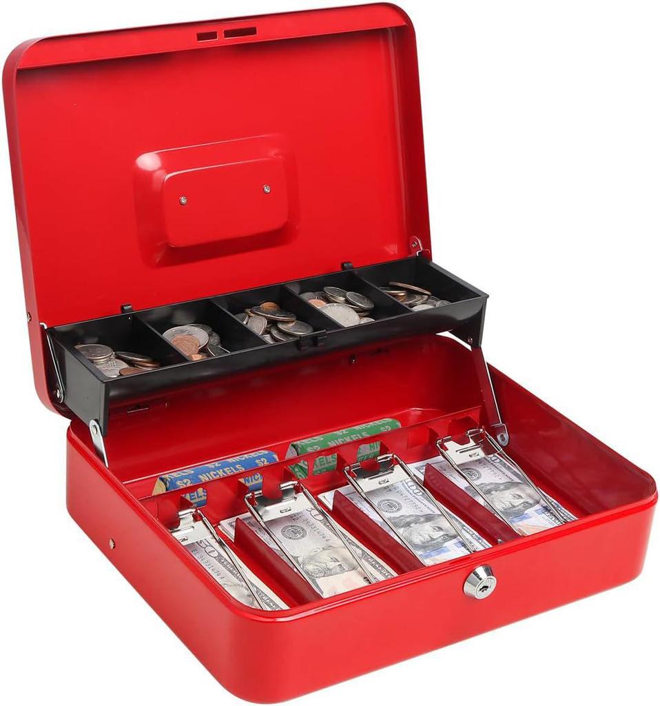 Portable Piggy Bank with Lock - Password Coin and Cash Safe Box