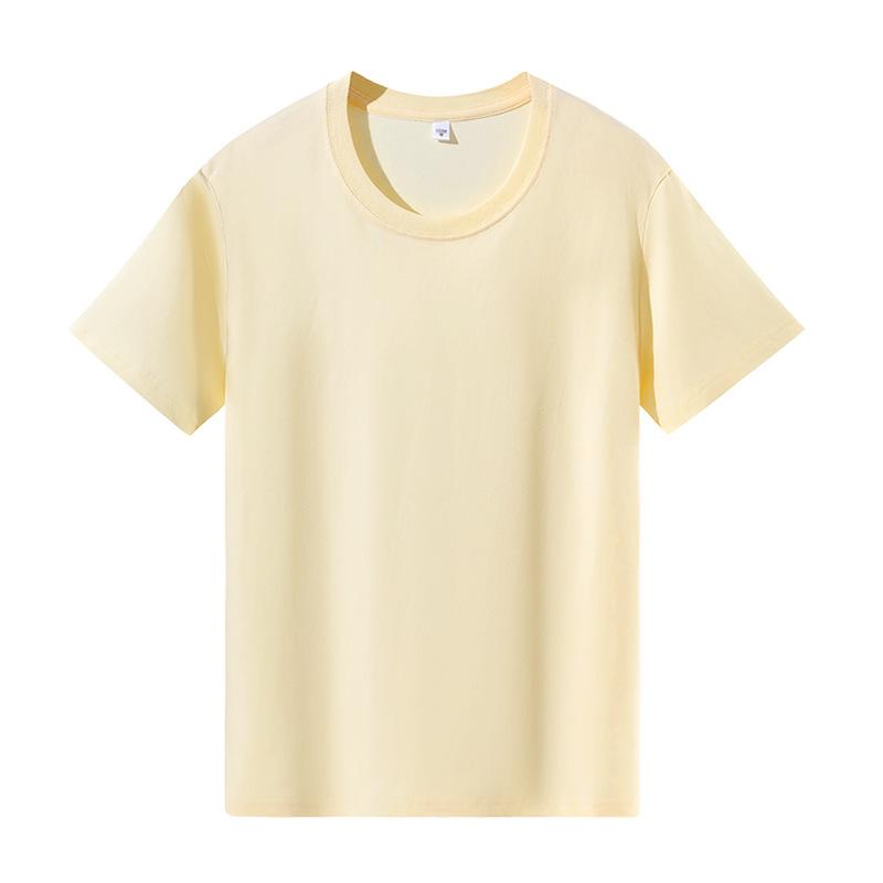 Solid Color T-Shirts Mens Women Short Sleeve Daily Tees Casual Regular Fit Summer Basic O-Neck Tops