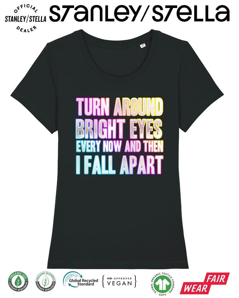 

Повернись, сияющие глаза, женская футболка, маскарадный костюм, диско-вечеринка 80-х, футболка для выходных 4XL