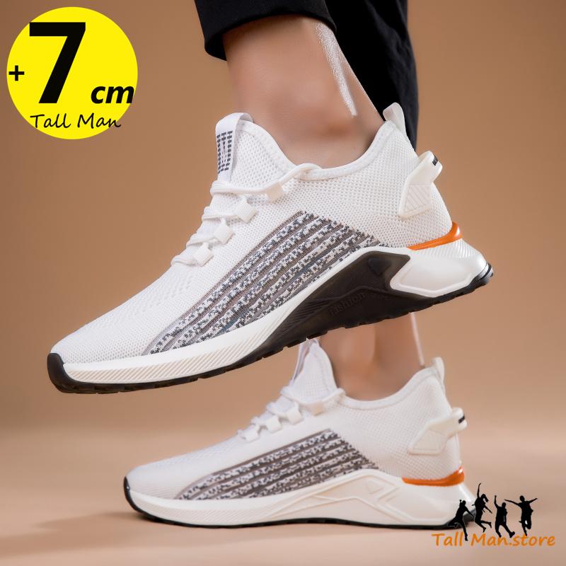 Sneakers  Man Lift Elevator Sports Height Increase Shoes Insole 7cm Leisure Fashion Men