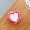 Mobile Phone Airbag Bracket Solid Color Love Mirror Back Stick To Desktop Watching Drama Magnetic Lazy Support Frame