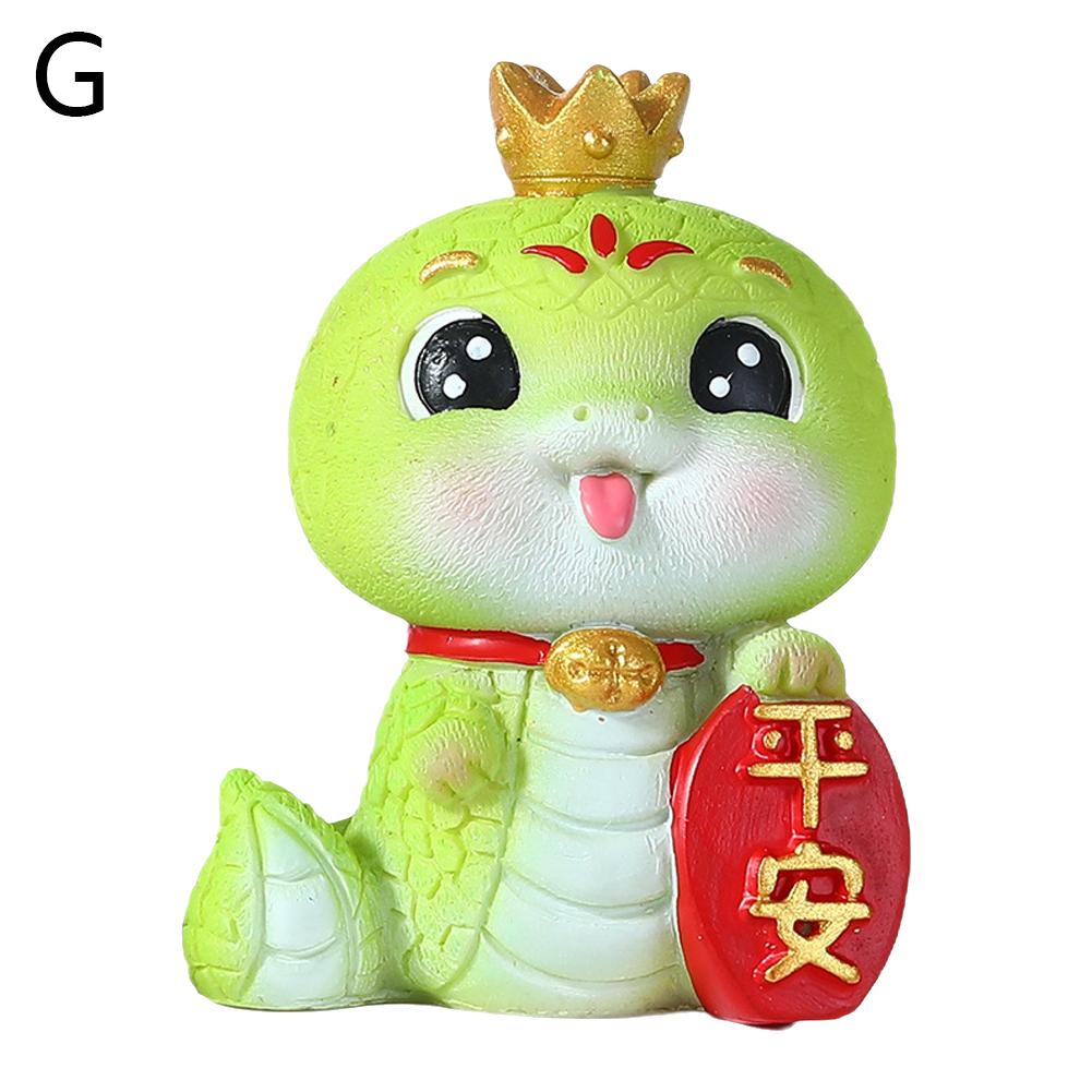 2025 New Snake Toy Crown Snake Bobblehead Trinket Office Decoration Mascot Desktop K5S4 G-1pcs