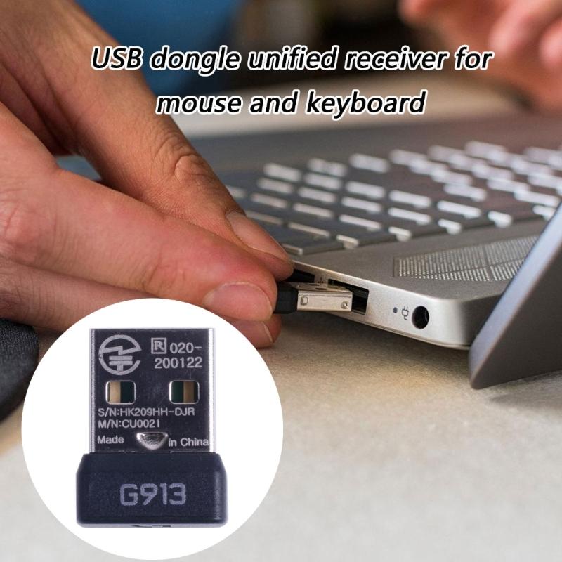 New USB Receiver Wireless Dongle Receiver USB Adapter for G913 G915 Keyboards