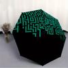 1pc Labyrinth Maze Automatic Open 8-Rib Windproof Umbrella, Travel & Commuting, Suitable for All Seasons