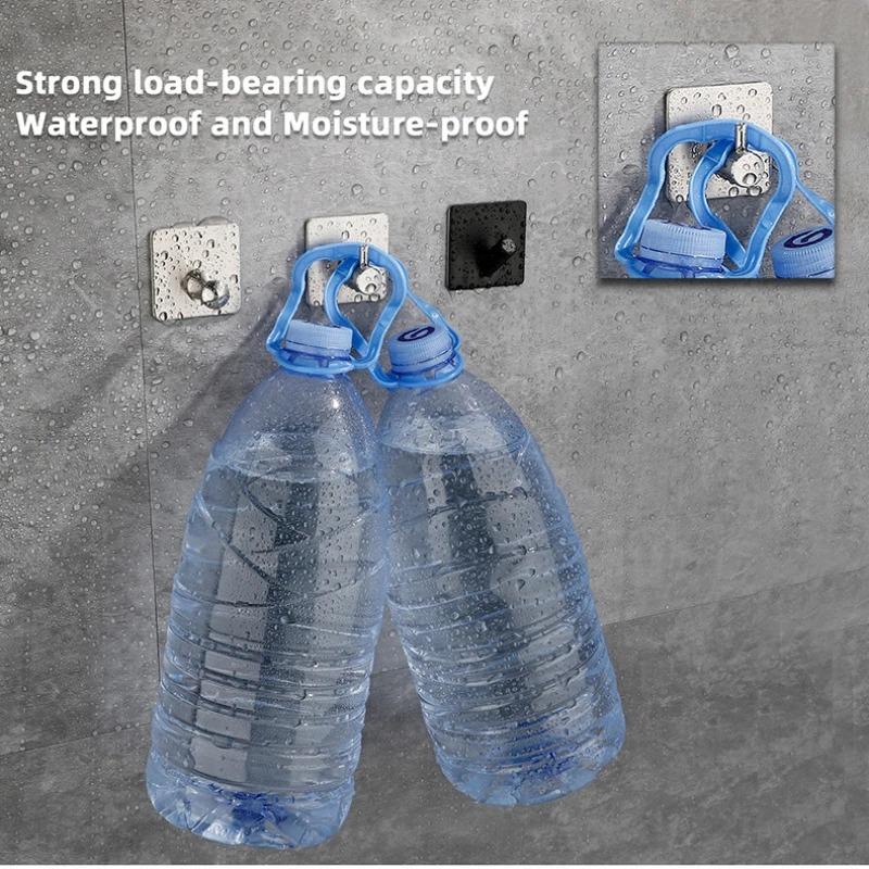 3 stücke Klebehaken Edelstahl Wandregal Handtücher Haken Badezimmer Organizer Kleiderbügel Garderobe Küchenorganizer