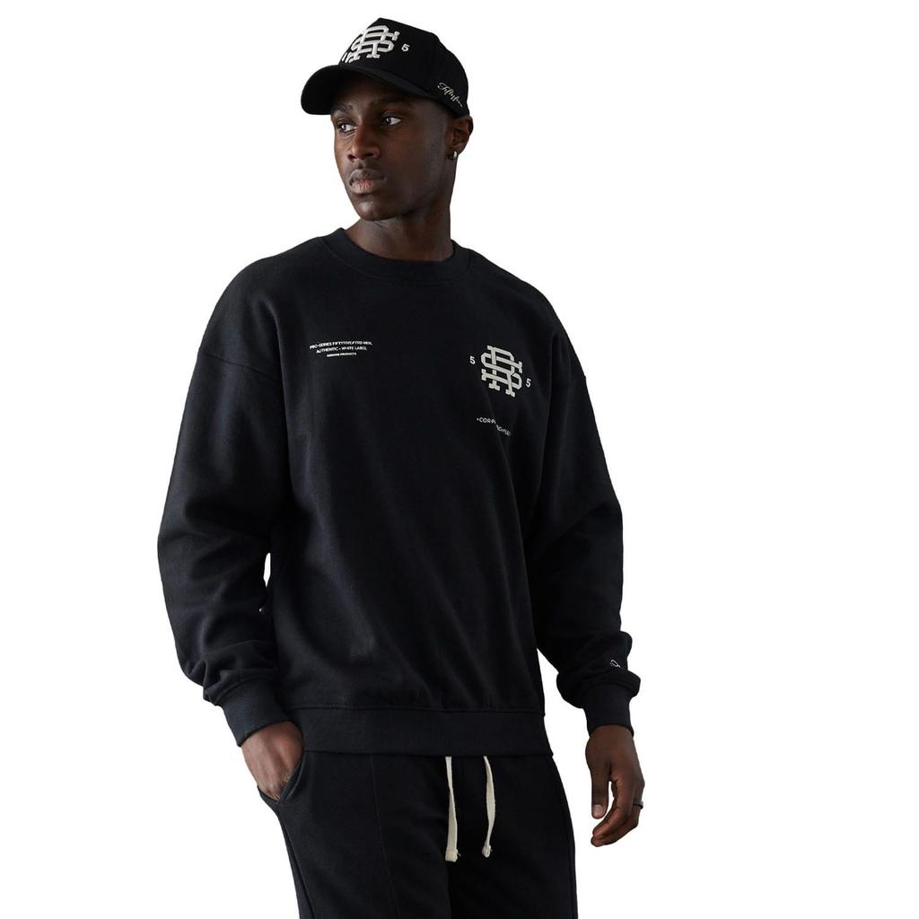 Fiftyfive Mens Vitels Logo Crew Neck Sweatshirt