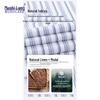 MUSHILANG Men's Striped Linen Cotton Modal Casual Shirt