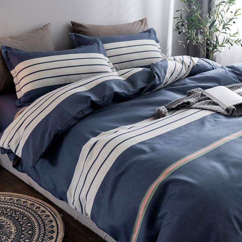 Čtyřdílná ložní souprava Čistá bavlna Nový styl Princeznovský styl Kolejní Jednolůžková Třídílná ložní souprava