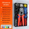 Pure Copper Cold Crimp Terminal Set - Pin Type Wire Lug & VE Tube Crimp Connector with Quick Press Wire Cap & Crimping Pliers