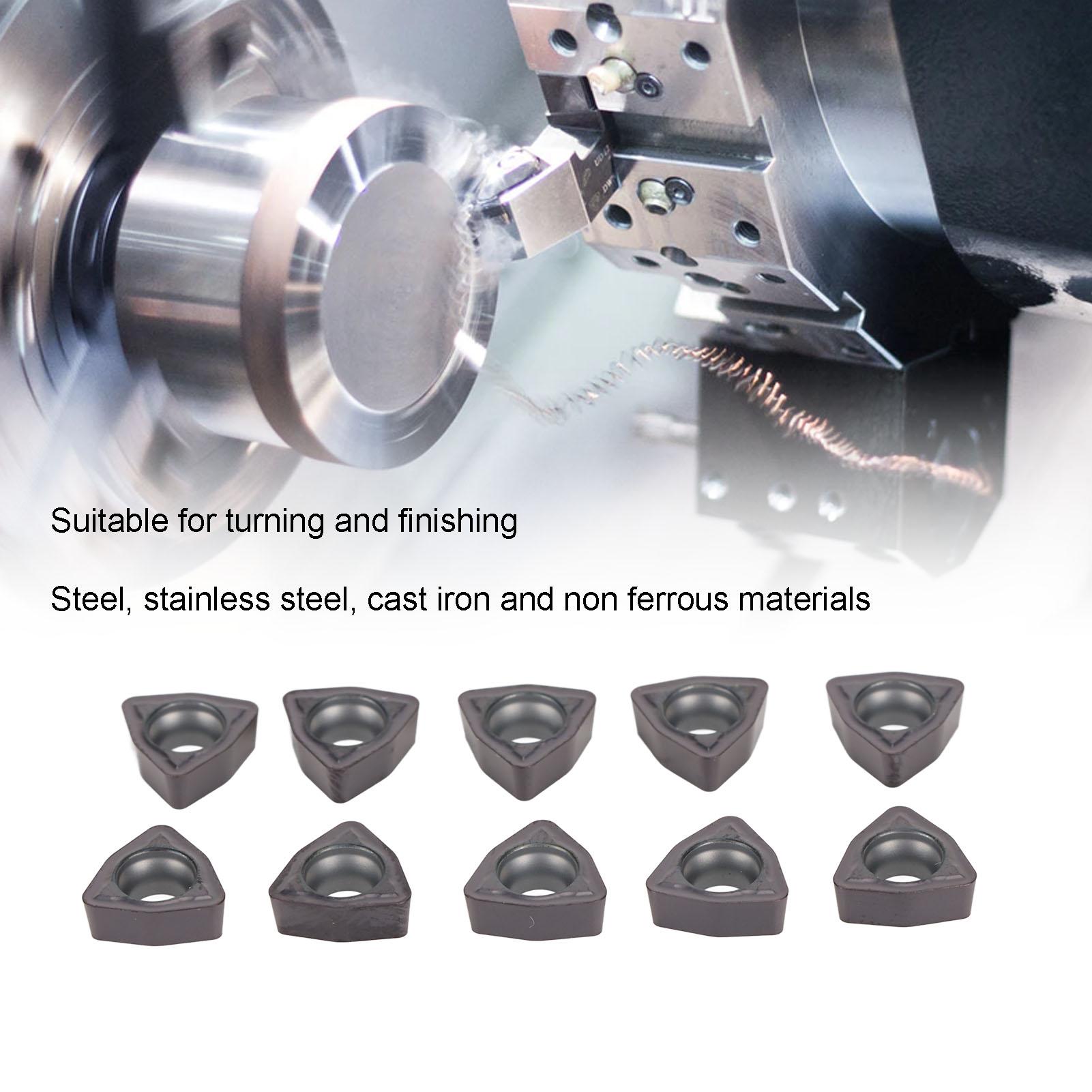 10 stuks Carbide Draaibeitels CNC Draaibankbeitel voor Verwisselbare Draaigereedschaphouder Vervanging