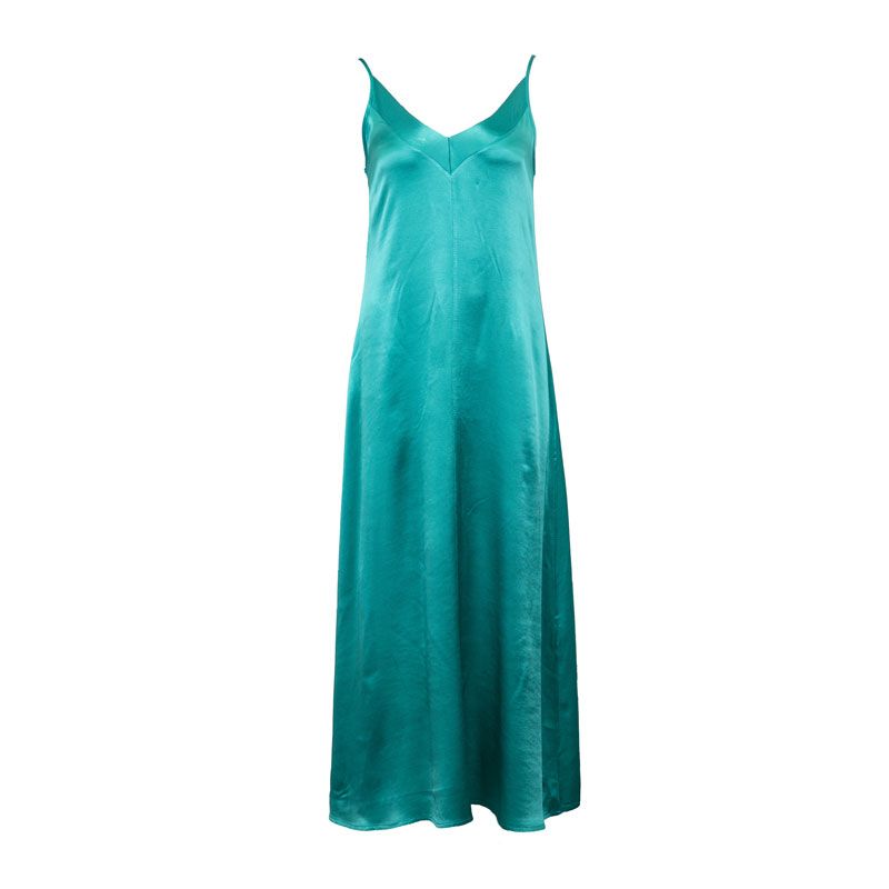 

Женское платье DIXIE Emerald Strap Satin Dress M зелёный