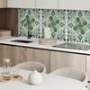 Aesthetic Vinyl Wall Covering with Print 100x50 cm Plant Pattern with Leaves