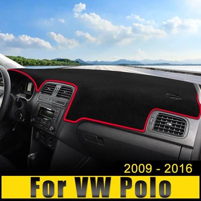 Car Dashboard Cover Avoid Light Pad Anti-UV Carpets Mat For Volkswagen VW Polo 6R 6C 2009 2010 2011 2012 2013 2014 2015 2016