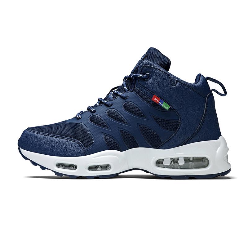 

Big Size 39-47 Men Running Shoes High Top Comfortable Jogging Shoes Shock-Absorbant Outdoor Sneakers Comfortable Waking Sneakers 47 темно-синього кольору
