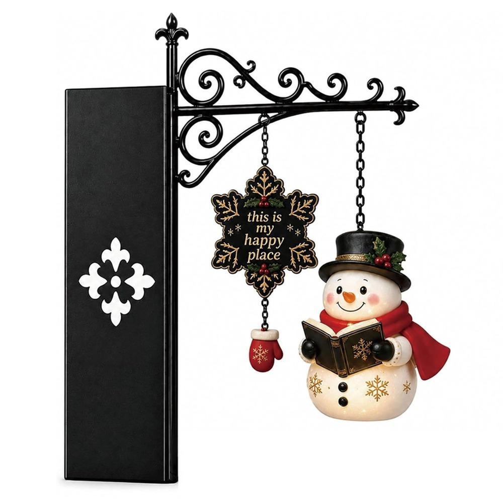 Santa Claus Christmas Bookshelf Lamp Snowman Elk Reading Lamp LED Library Lantern  Christmas