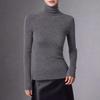 Machine Washable Slim-Fit Merino Wool Sweater with Half-High Neck.
