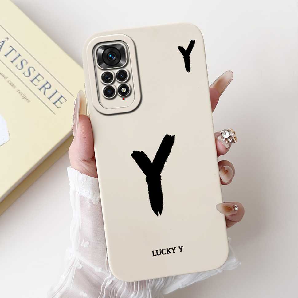 For Xiaomi Redmi Note 11 4G Case Cute Letters Soft Phone Cases For Redmi Note 11 S 11S Note11 4G Silicon Soft Cover 6.43"