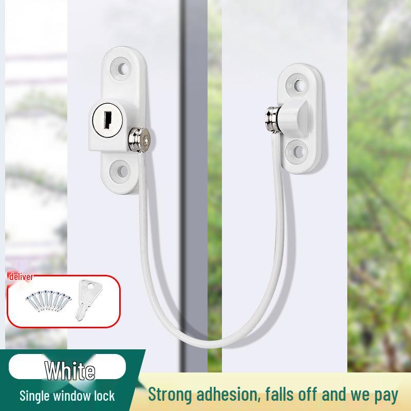 Window and Door Safety Ventilation Lock with Child Fall Protection