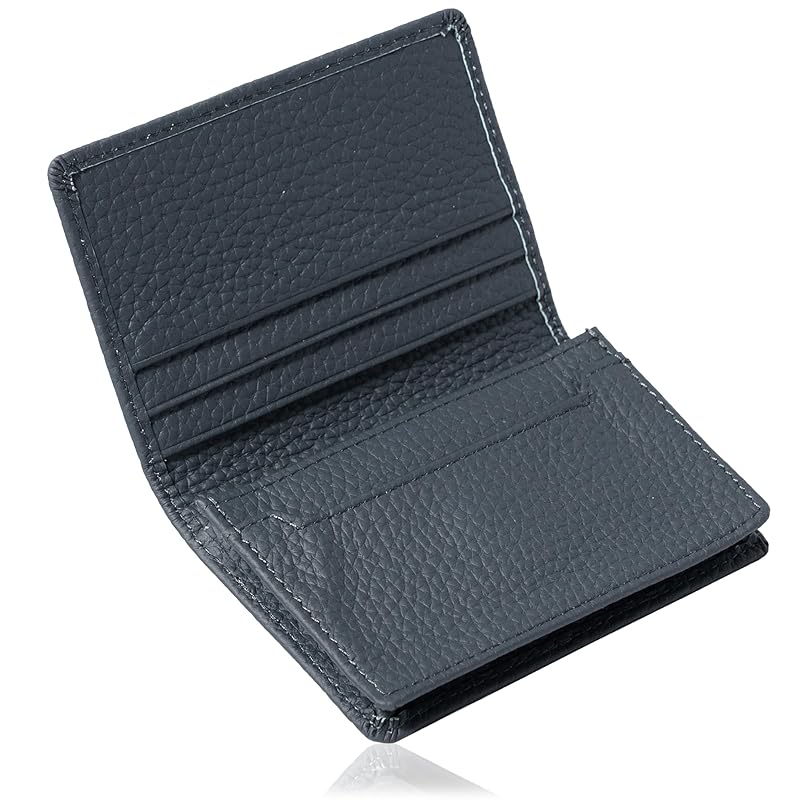 

[MALFY] Genuine leather business card holder, business card case (dark blue)