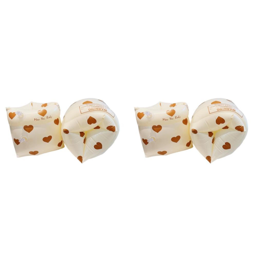 1 Pereche Brațari Flotabile pentru Piscină, cu Cameră Dublă de Aer, Gonflabile, pentru Brațe, din PVC Imprimat, Accesorii de Înot pentru Adulți și Copii