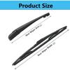 Rear Wiper Blade Arm Set Replacement for Nissan Versa 2007-2012 / for Nissan Quest 2005-2009 Back Glass Wipers, Factory OE Style Rear Windshield