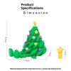 3D Printed Christmas Cute Desktop Ornaments Christmas Trees With Colorful Joints And Movable Shapes Christmas Gift Decorations