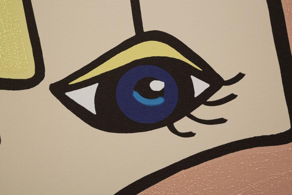 Wall Printing Painting  Face New -B- Cm 60X3X90