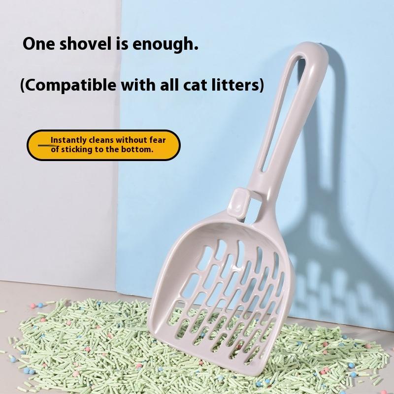 1PC Mesh Litter Scoop For Sifting Cat Litter Box Shovel Efficient Waste Cleaning Hanging Hook Durable PP Material Pet Clean Tool