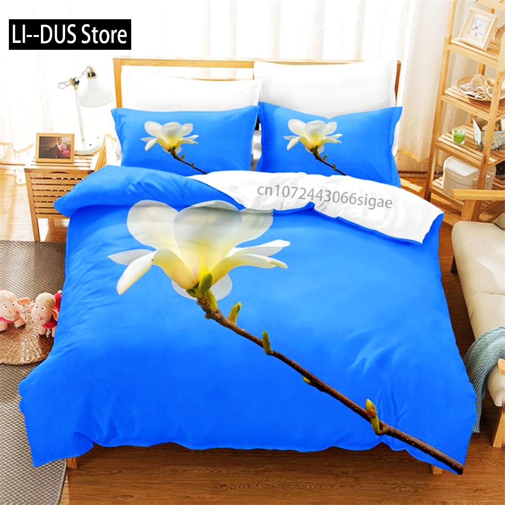 Flower Plants Bedding Set Duvet Cover Set 3d Bedding Digital Printing Queen Size Bedding Set Fashion Design