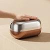Tissue Box with Large Opening Mirror Surface Holder Anti-Slip Bottom Tissue Container for Living Room Coffee Table