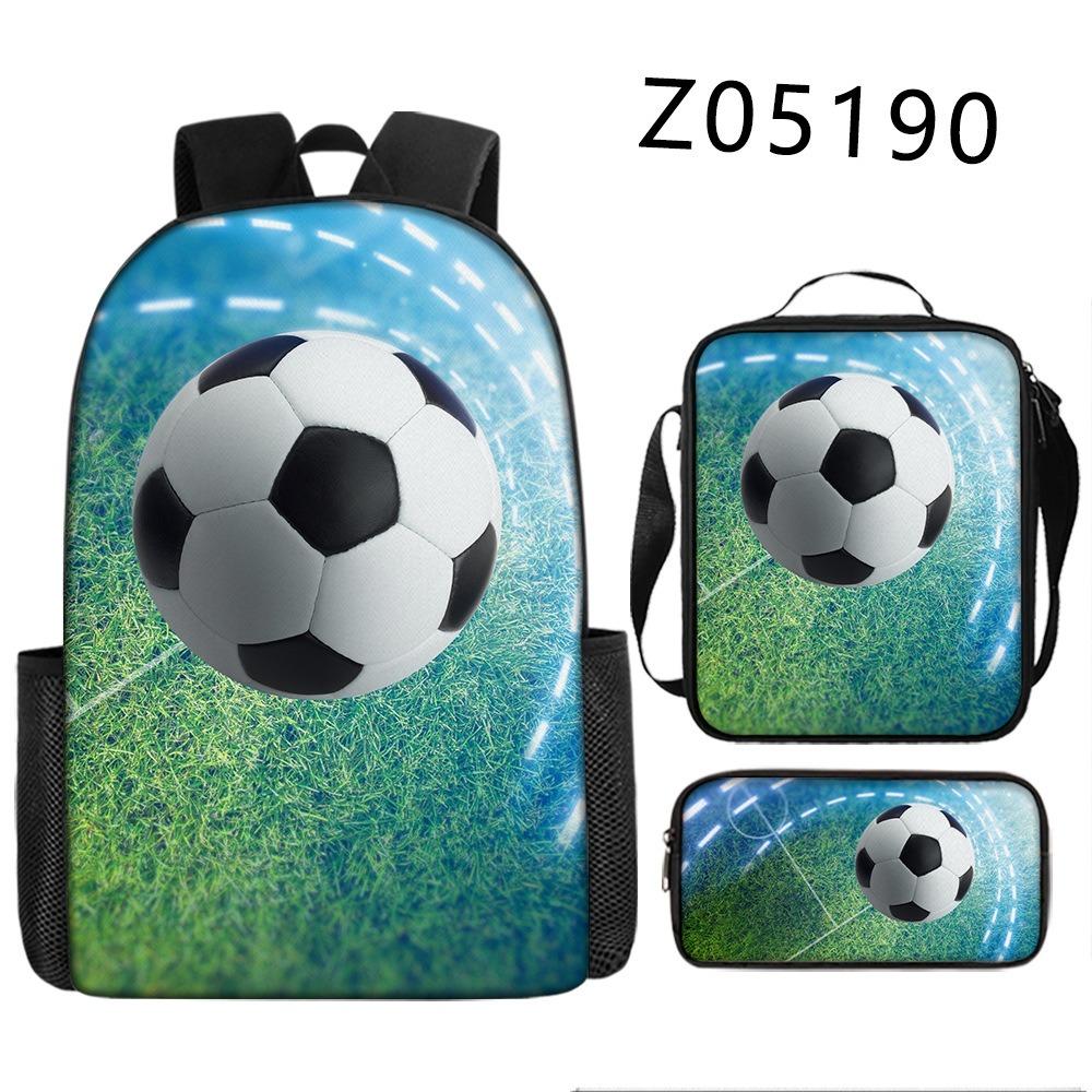 Football Backpack Student School Bag Painted Printing Anti-splashing