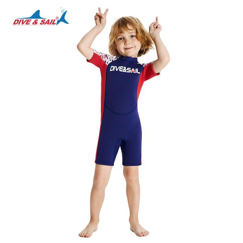 Kinder 2,5mm Kurzarm Neoprenanzug Schnorcheln Schwimmen Surfen Warm Thermisch Tauchanzug Jungen