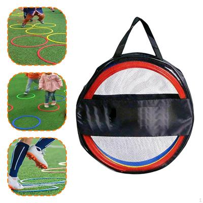 12 Pieces Agility Rings Hopscotch Footwork Drill Jumping Hoops Exercise Speed Circles for