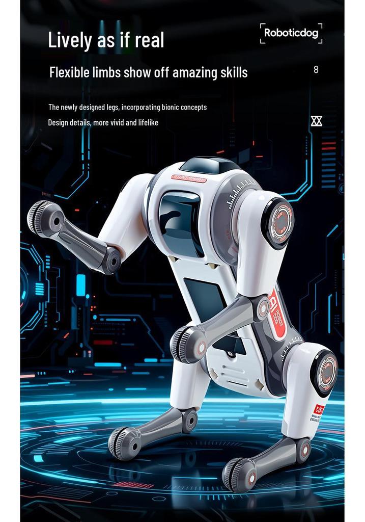 Yushu Bionic AI Robot Dog: Intelligent Remote-Controlled Pet with Somersault Ability