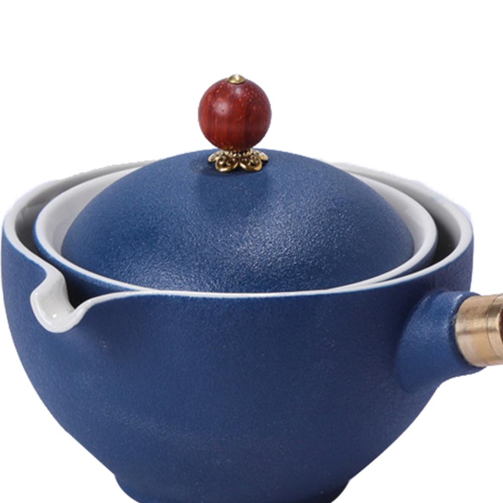 Portable Chinese Gongfu Kung Fu Ceramic Teapot Handle Side-handle Pot Cup Infuser Teapot Ceramic Tea Maker