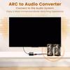 Return Channel Converter 192KHz Extractor 192KHz for Easily Transmission To Soundbars and Amplifiers Black
