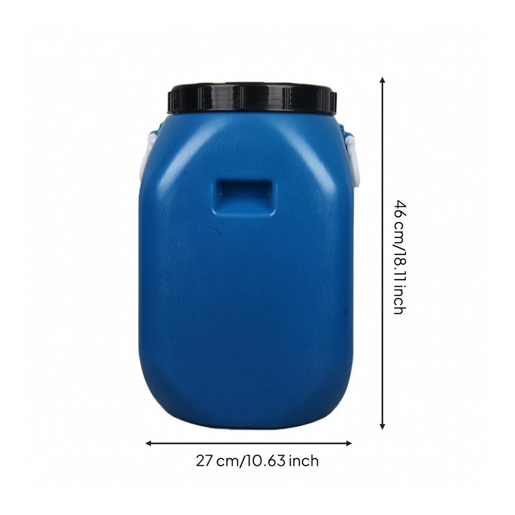 Long-Lasting Thick-Walled Food-Grade Container with Double Lid Versatile Square