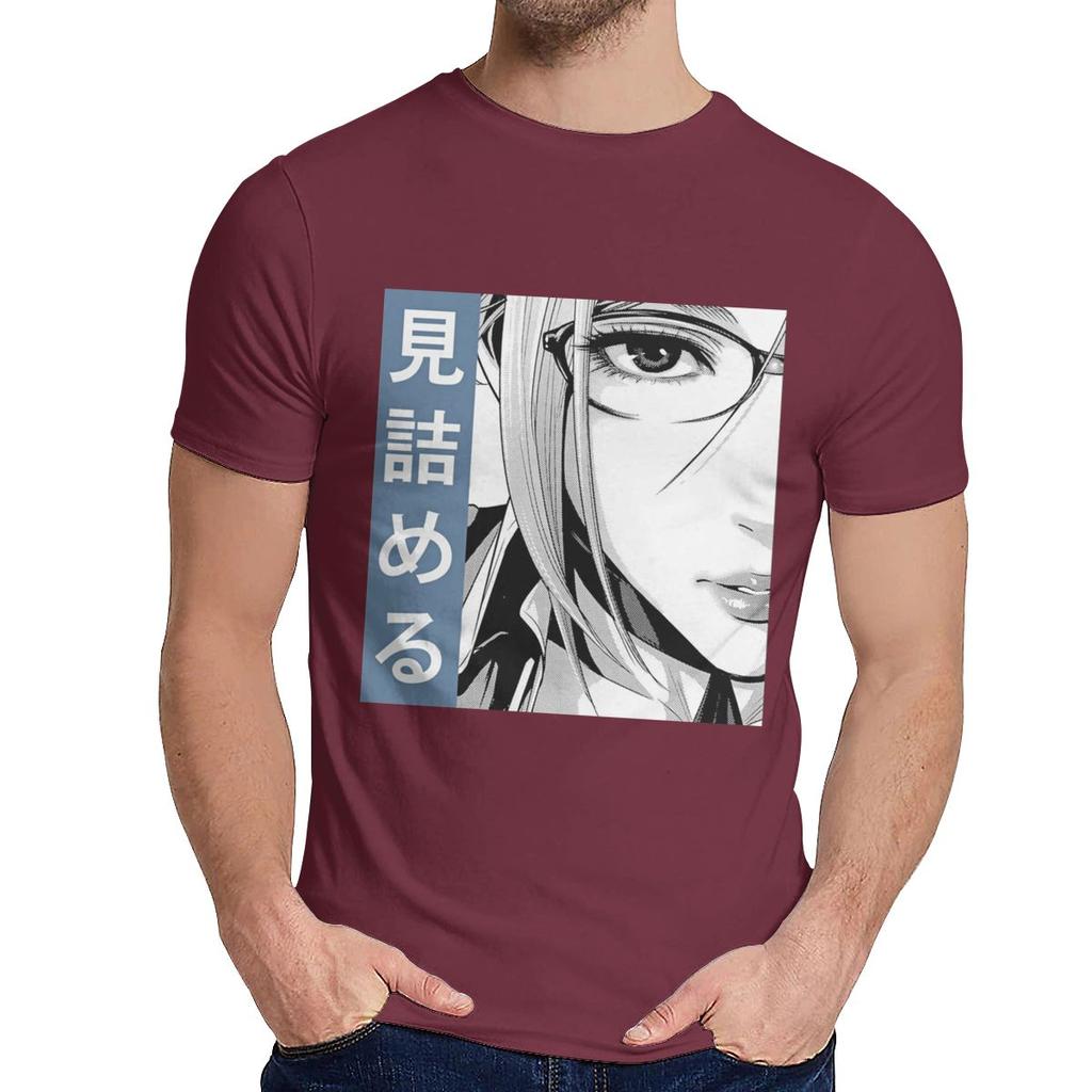 Man S O Neck Prison School Meiko Shiraki Stare Hip Hop T Shirt