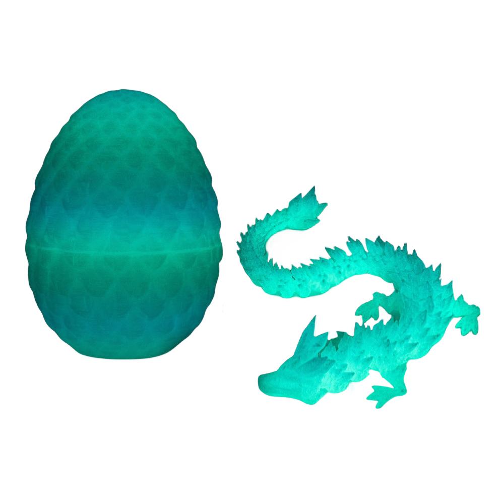 3D Printed Dragon Egg Easter Decoration Creative Decompression Dragon Egg Articulated Crystal Dragon Fidget Toy Kids Gifts