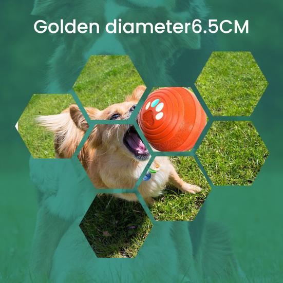 Interactive Dog Ball Smart Toy with 4 Modes Small Medium Dogs Automatic Rolling Bouncing Waterproof Rechargeable Dog Toy