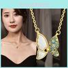 Elegant 2022 Butterfly Necklace For Women With Unique Design In Iridescent Mother Of Pearl