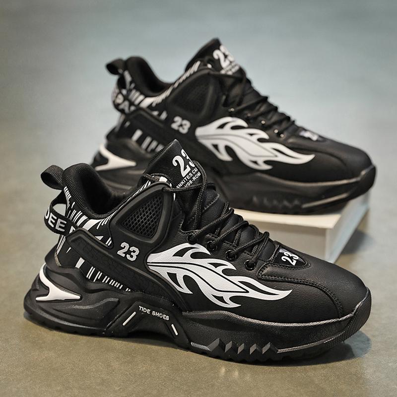 New Fashion New Men's Fashion Casual Low Top Sports Shoes Students Thick Sole Comfortable Sneakers Boys Male Classic Breathable Basketball Shoes