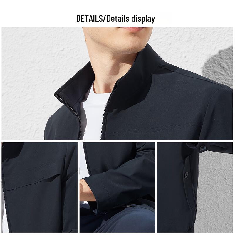 Shanshan Men's Business Casual Stand Collar Jacket