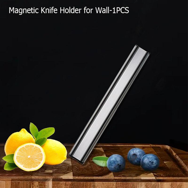 Kitchen Knife Holder Wall Mounted Magnetic Knife Strip Multipurpose Powerful Knife Rack Storage Kitchen Utensils Accessories